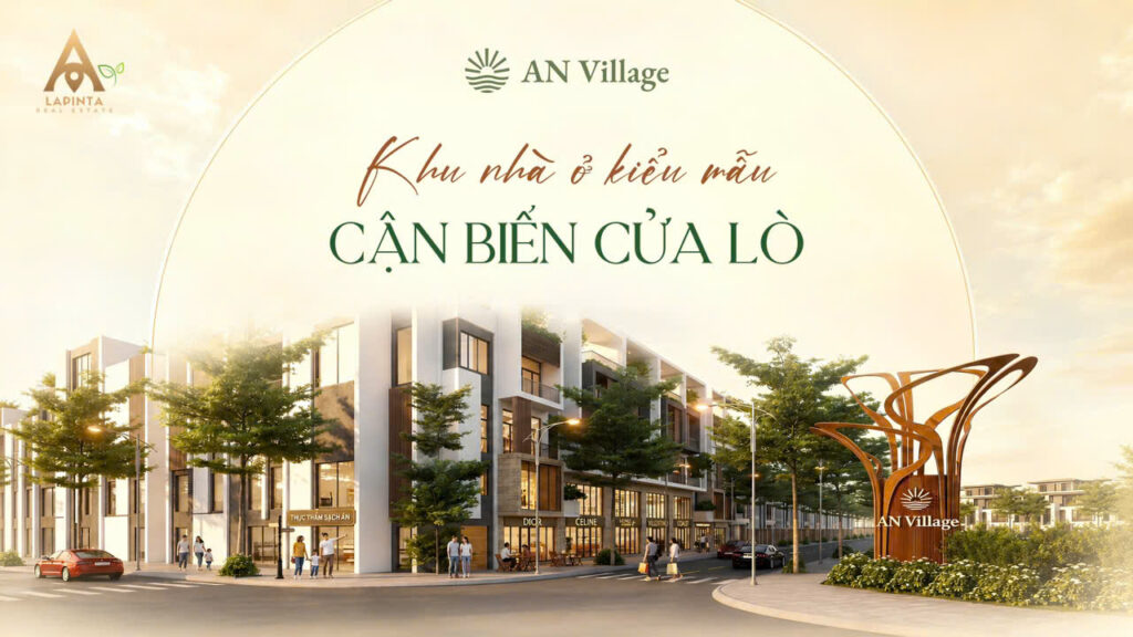 Phối cảnh AN Village Cửa Lò – khu nhà ở kiểu mẫu cận biển