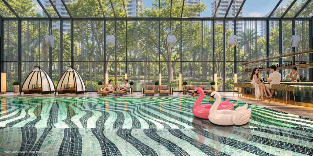 Phối cảnh bể bơi Sun Glory Residence