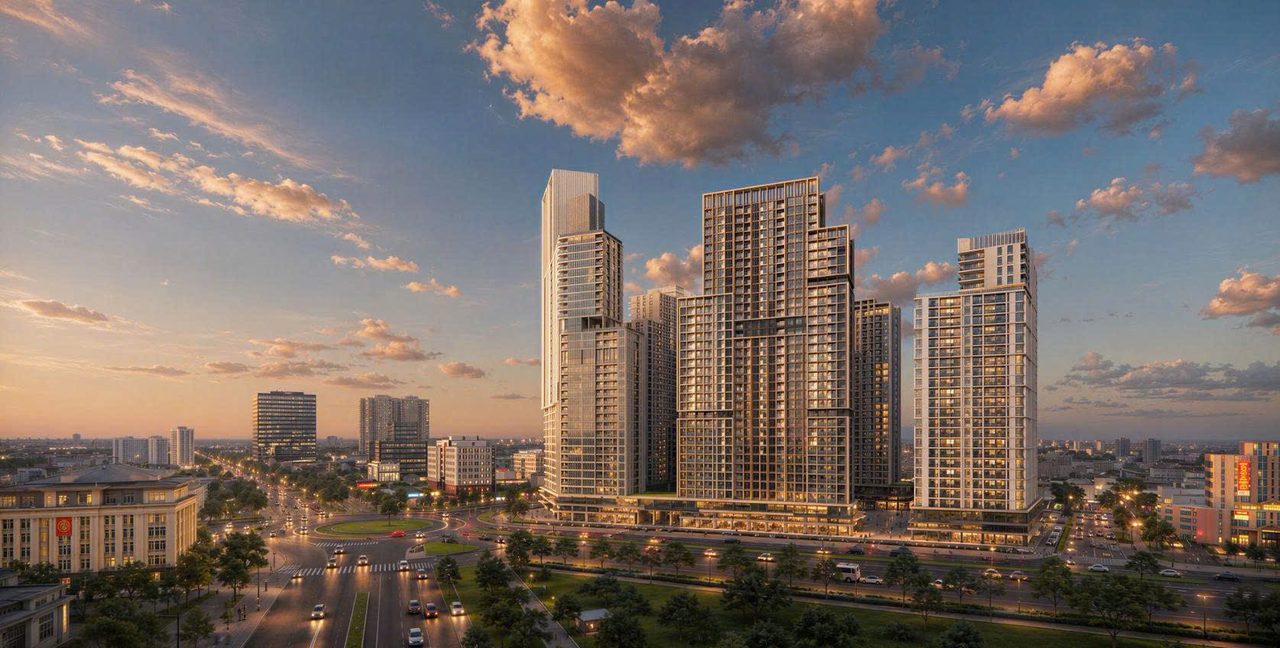 Phối cảnh tổng thể Sun Glory Residence Trường Vinh